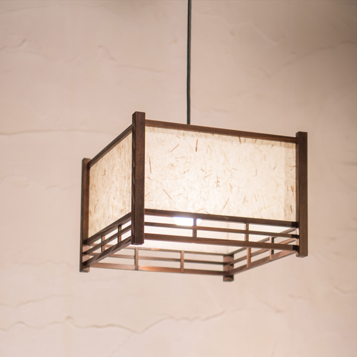 ペンダントライト AP859-B 条L 民芸塗 スサ入 ペンダントライト 新洋電気 和風照明 和室 おしゃれ