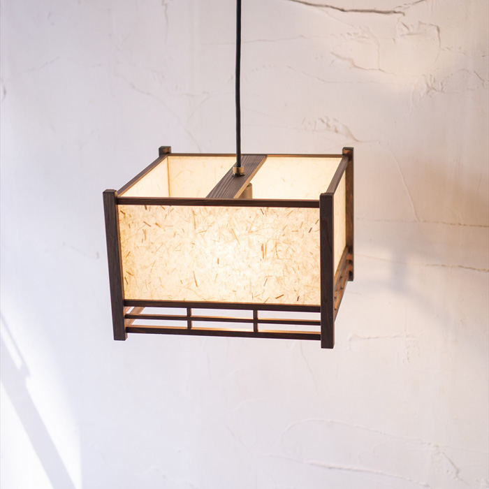 ペンダントライト AP859-B 条L 民芸塗 スサ入 ペンダントライト 新洋電気 和風照明 和室 おしゃれ