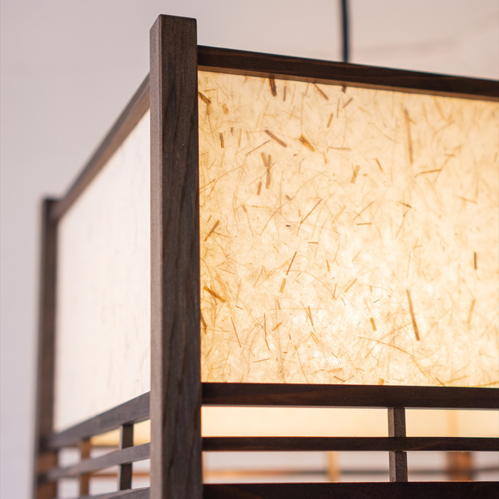 ペンダントライト AP859-B 条L 民芸塗 スサ入 ペンダントライト 新洋電気 和風照明 和室 おしゃれ