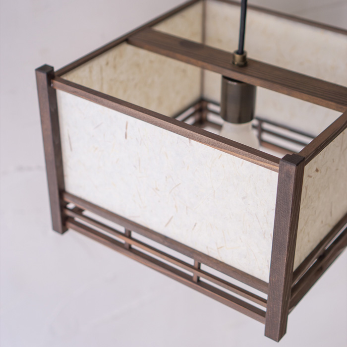 ペンダントライト AP859-B 条L 民芸塗 スサ入 ペンダントライト 新洋電気 和風照明 和室 おしゃれ