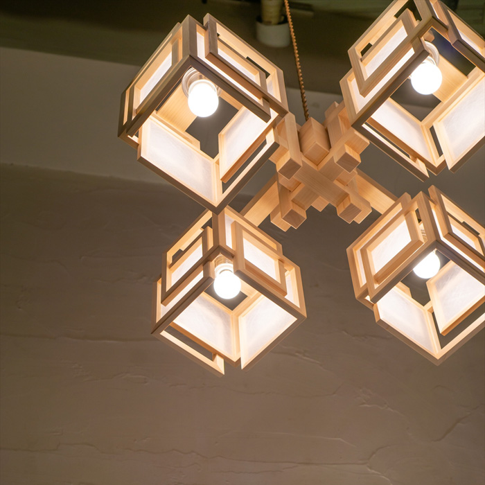 ペンダントライト AP880-A コンビネーションランプ シャンデリア 旬 ミニ ペンダントライト 新洋電気 和風照明 和室 おしゃれ