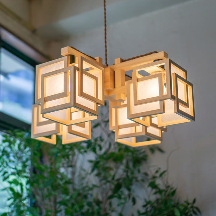 ペンダントライト AP880-A コンビネーションランプ シャンデリア 旬 ミニ ペンダントライト 新洋電気 和風照明 和室 おしゃれ