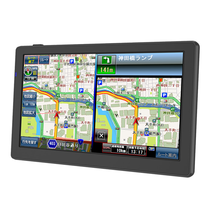 OVER TIME カーナビ 7インチ前後ドライブレコーダー搭載ワンセグ