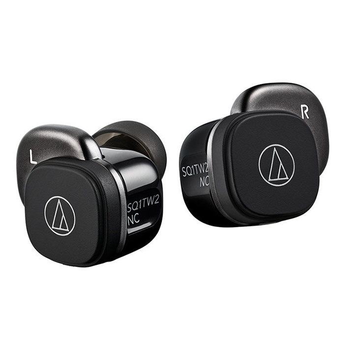 オーディオテクニカ 完全ワイヤレスイヤホン ATH-SQ1TW2NC-BK ブラック ノイズキャンセリング Bluetooth