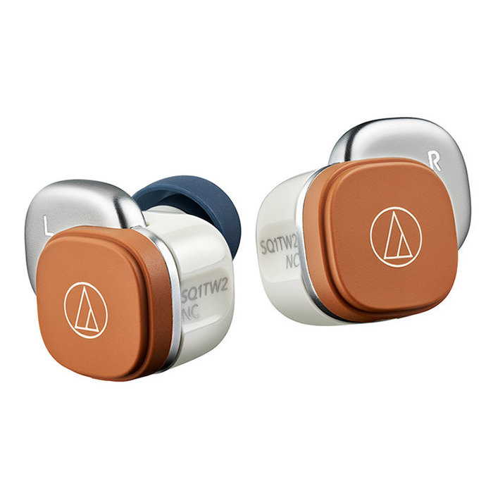 オーディオテクニカ 完全ワイヤレスイヤホン ATH-SQ1TW2NC-WCM ホワイトキャメル ノイズキャンセリング Bluetooth