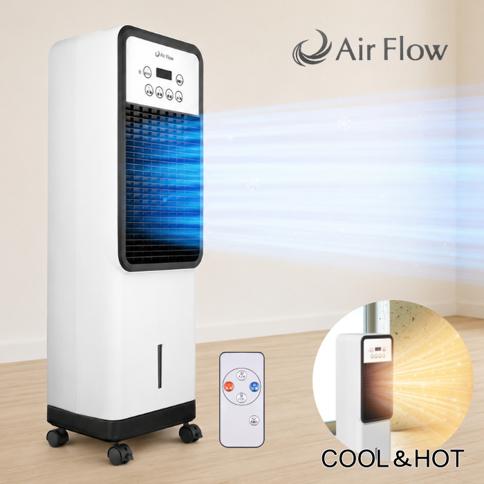 エアフロー 温冷風扇 COOL＆HOT 温風 冷風扇 AW-CH153 白黒
