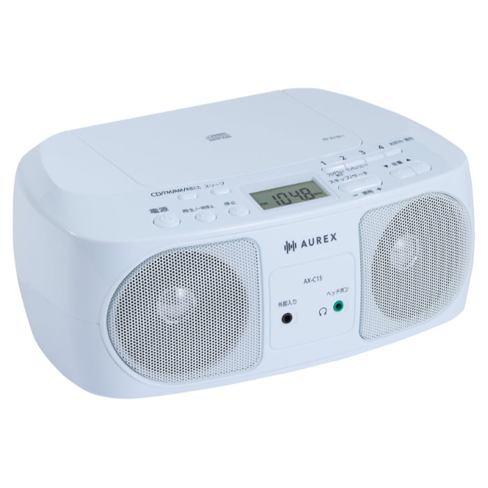 東芝 CDラジオ AX-C15-W ホワイト ワイドFM