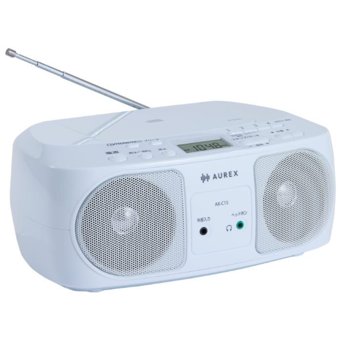 東芝 CDラジオ AX-C15-W ホワイト ワイドFM