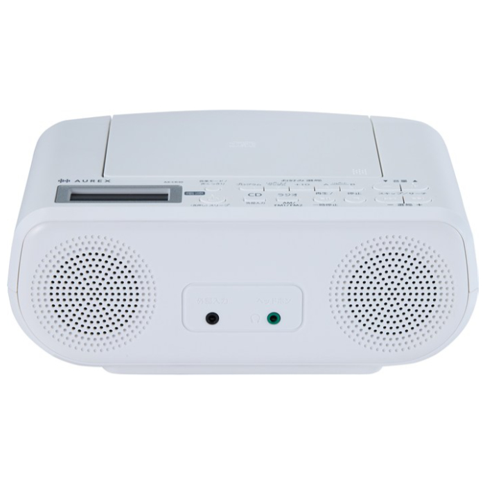 東芝 CDラジオ AUREX 声くっきり機能搭載 語学学習 AX-CR30-W ホワイト