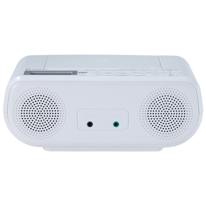 東芝 CDラジオ AUREX 声くっきり機能搭載 語学学習 AX-CR30-W ホワイト