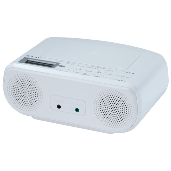 東芝 CDラジオ AUREX 声くっきり機能搭載 語学学習 AX-CR30-W ホワイト