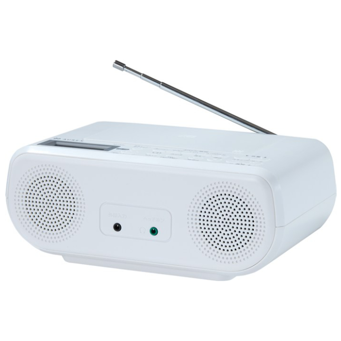 東芝 CDラジオ AUREX 声くっきり機能搭載 語学学習 AX-CR30-W ホワイト