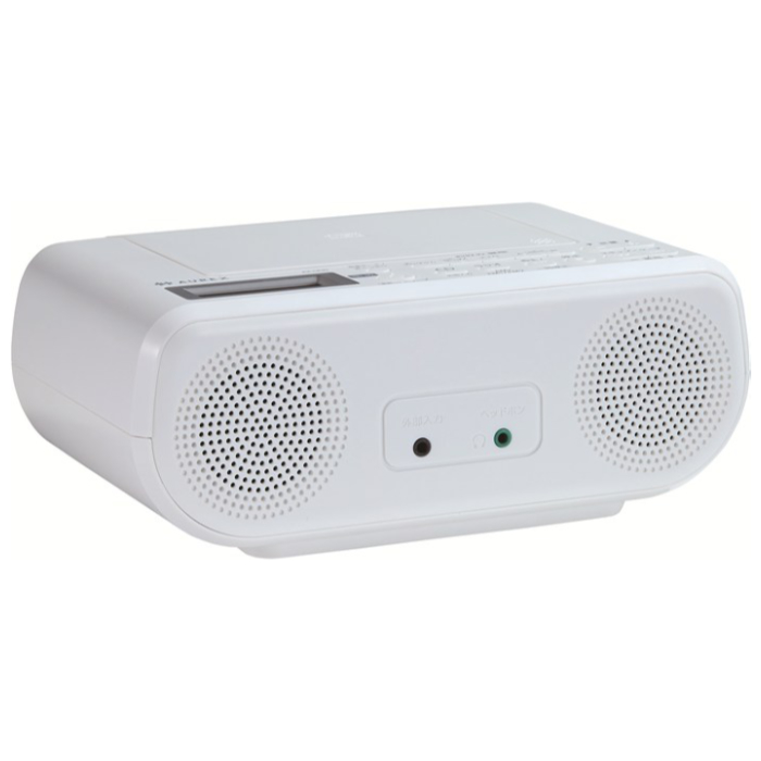 東芝 CDラジオ AUREX 声くっきり機能搭載 語学学習 AX-CR30-W ホワイト
