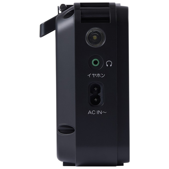 東芝 AM FM ホームラジオ AUREX LEDライト付き 声くっきり機能搭載 AX-HR50-K ブラック