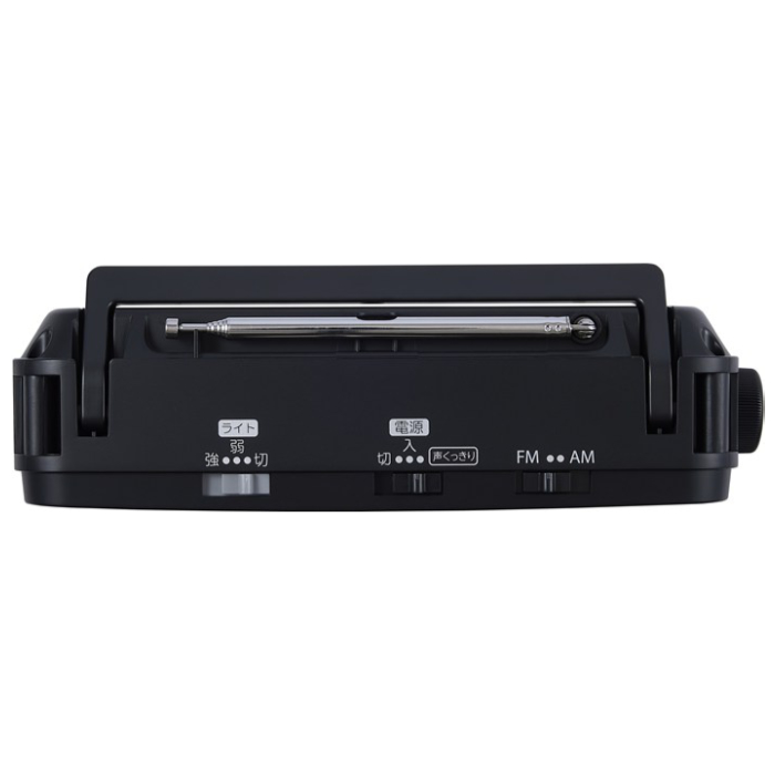 東芝 AM FM ホームラジオ AUREX LEDライト付き 声くっきり機能搭載 AX-HR50-K ブラック