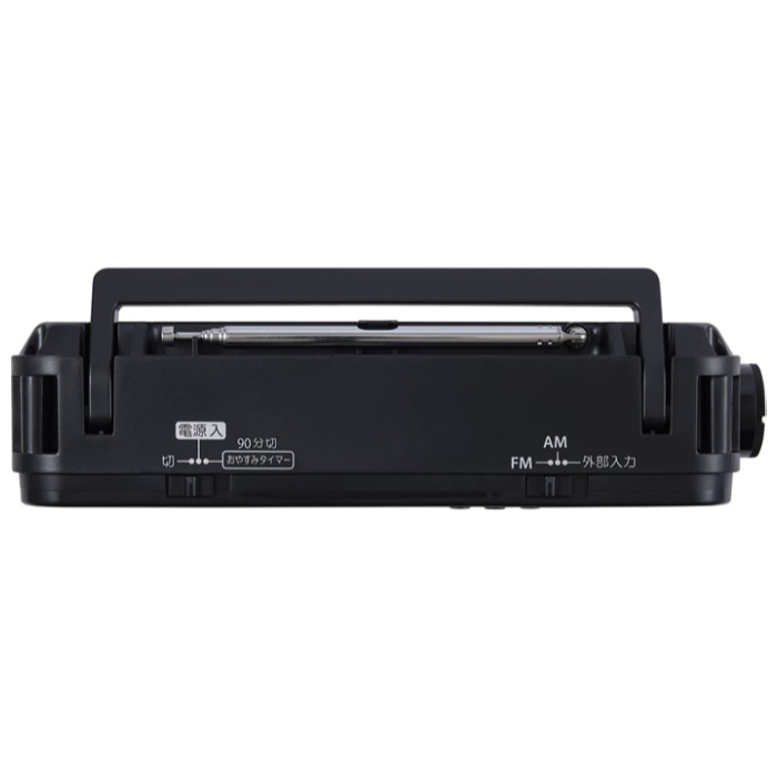 東芝 AM FM ホームラジオ AUREX LEDライト付き デカ文字 バックライト液晶 AX-SHR70-K ブラック