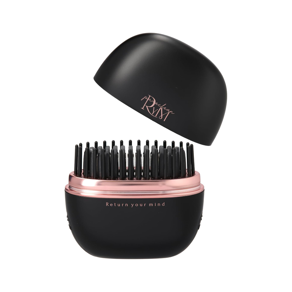 リウム ポータブル ストレートコーム ヘアアイロン B-4571586680109 ブラック