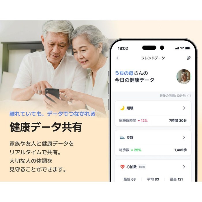 b.ring ブリング 正規販売店 AIスマートリング 11サイズ チタニウム G2 第二世代 サイズ計測キット付き B115TNBK2-SET ブラック