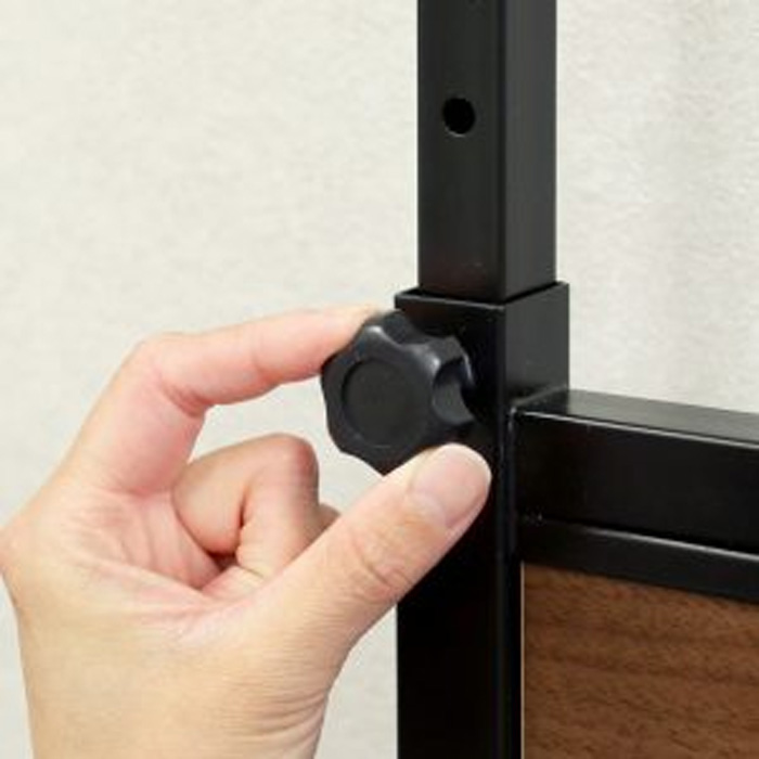 MOJYU 自転車スタンド Lex レック 1台用 室内保管用 BCD-001 ブラック/ブラウン木目 モジュ