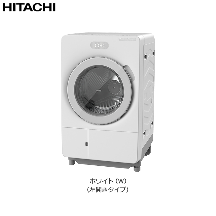 【配送＆設置無料】日立 ドラム式 洗濯乾燥機 ビッグドラム 洗濯 10kg 乾燥 5.5kg 左開き BD-CX100PL-W ホワイト
