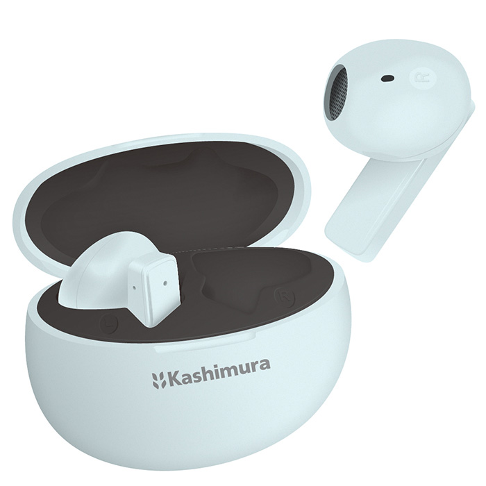 カシムラ 完全ワイヤレス ステレオイヤホン AAC パステル ブルー BL-131