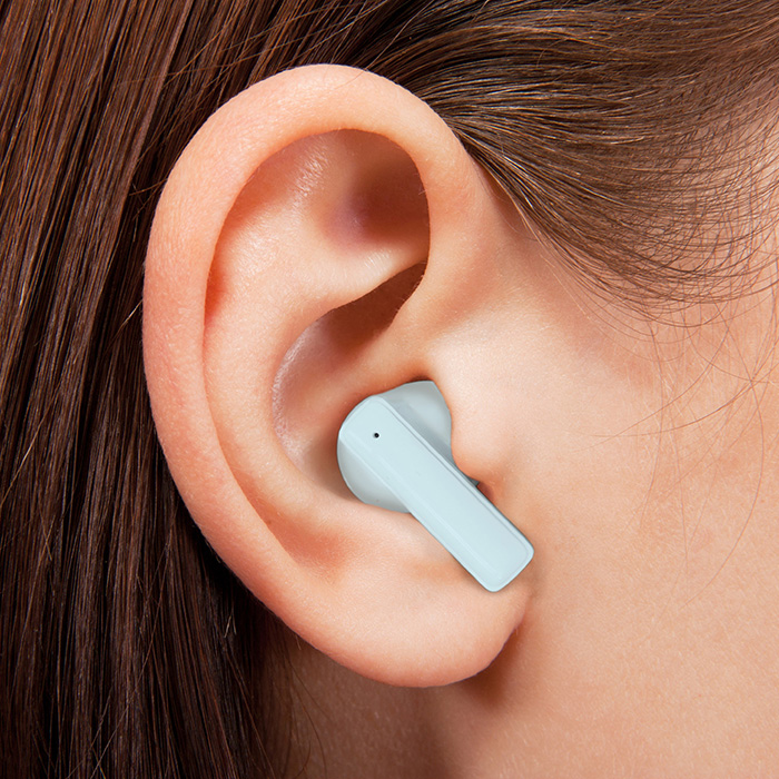 カシムラ 完全ワイヤレス ステレオイヤホン AAC パステル ブルー BL-131