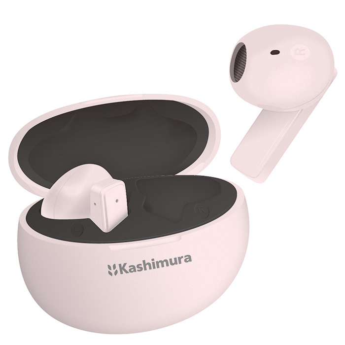 カシムラ 完全ワイヤレス ステレオイヤホン AAC パステル ピンク BL-132