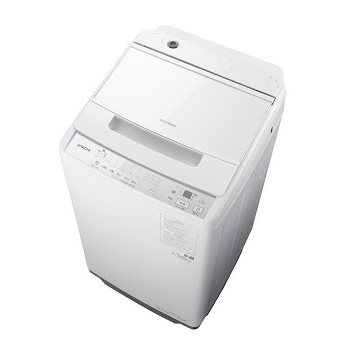 【 美品 】日立 ビートウォッシュ BW-V70F 2021年 7kg 日立 全自動洗濯機 7kg ビートウォッシュ BW-V70M-W ホワイト