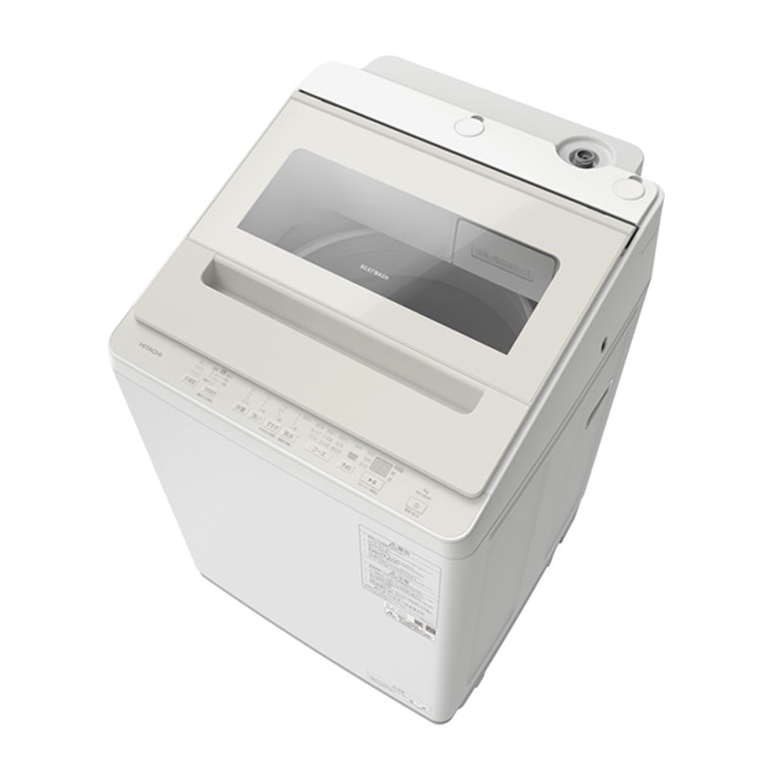 日立 全自動洗濯機 8kg ビートウォッシュ BW-V80M-C サテンベージュ