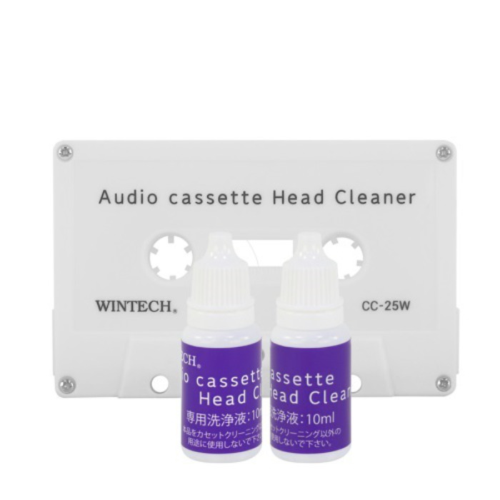 WINTECH カセットヘッドクリーナー 湿式 CC-25W ホワイト【メール便】