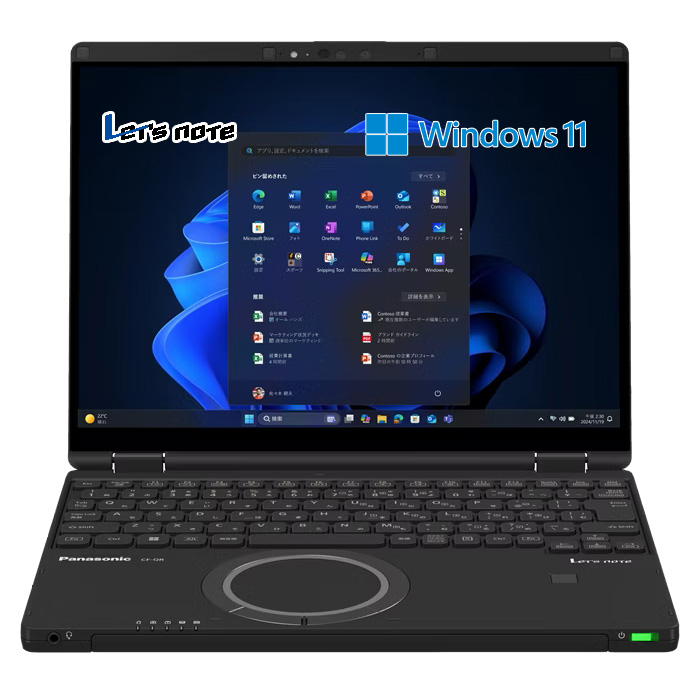 パナソニック ノートパソコン 12.4インチ レッツノート QR4 Core i7 1360P SSD512GB メモリ16GB CF-QR4KDNCR ブラック Office付き
