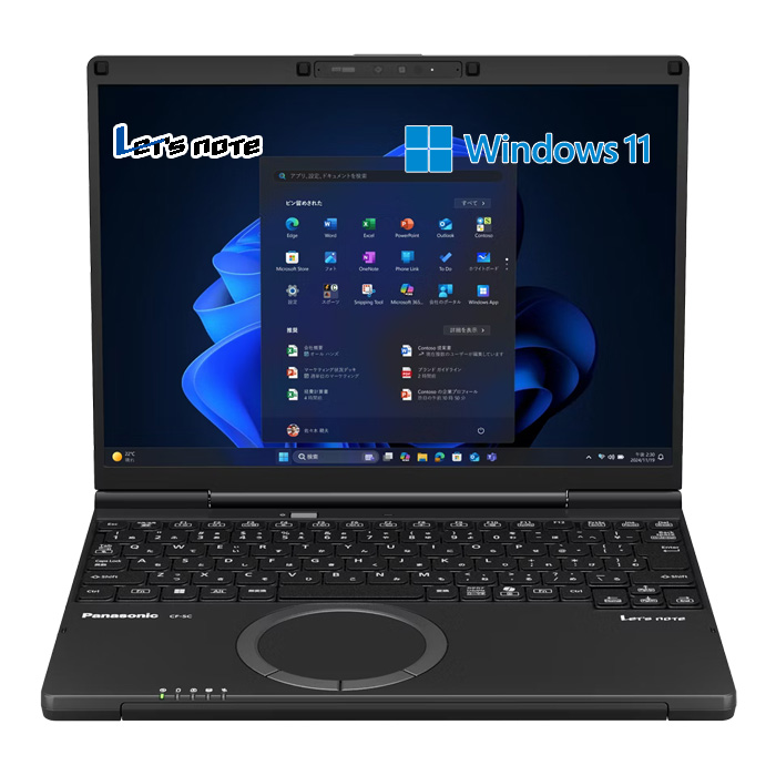 パナソニック ノートパソコン 12.4インチ レッツノート SC6 Core Ultra 7 255H SSD1TB メモリ32GB CF-SC6BDPCR ブラック Office付き