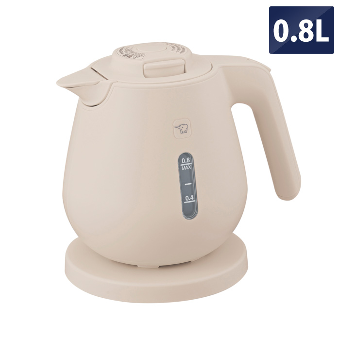 象印 電気ケトル 0.8L 転倒湯もれ防止 蒸気セーブ CK-DC08-CM ライトベージュ
