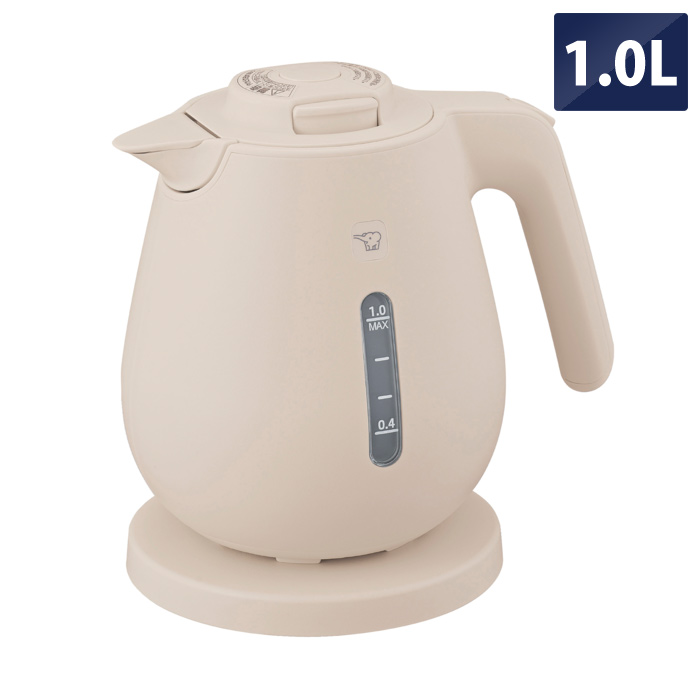 象印 電気ケトル 1.0L 転倒湯もれ防止 蒸気セーブ CK-DC10-CM ライトベージュ