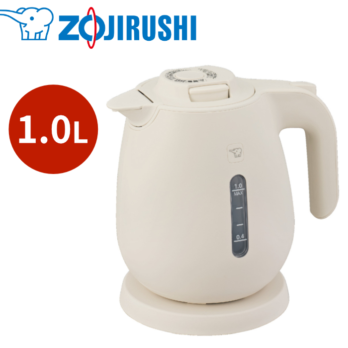 象印 電気ケトル 1.0L ベーシックモデル CK-JA10-WZ エクリュ