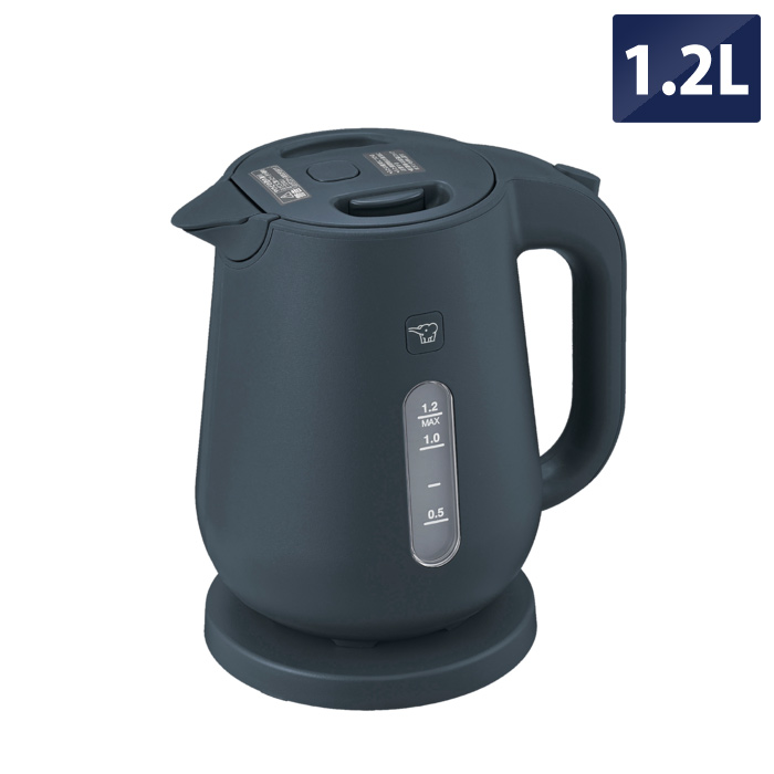 象印 電気ケトル 1.2L 大容量 転倒湯もれ防止 蒸気セーブ CK-VB12-BM ソフトブラック