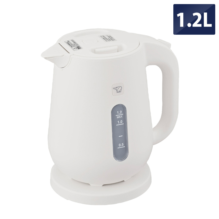 象印 電気ケトル 1.2L 大容量 転倒湯もれ防止 蒸気セーブ CK-VB12-WA ホワイト
