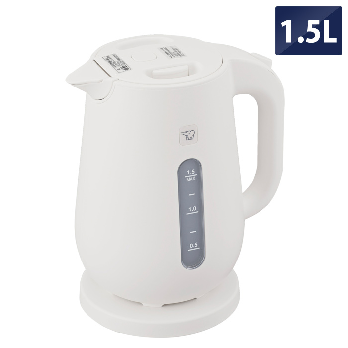 象印 電気ケトル 1.5L 大容量 転倒湯もれ防止 蒸気セーブ CK-VB15-WA ホワイト