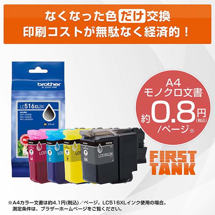 ブラザー プリンター PRIVIO プリビオ A4大容量インクジェット複合機 DCP-J4250N ホワイト brother