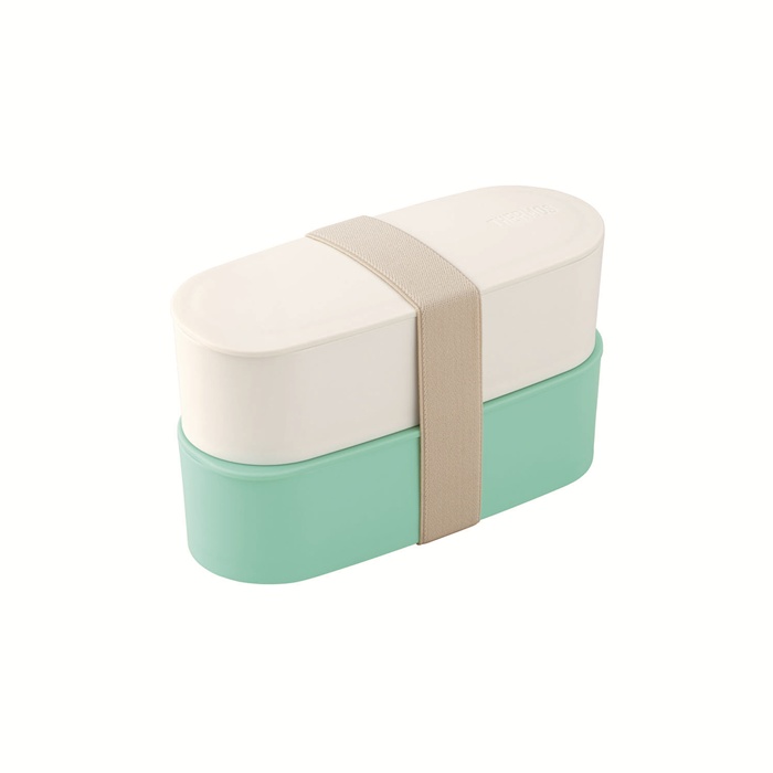 サーモス フレッシュランチボックス 600ml（300ml×2個） ミント DJT-601W-MNT