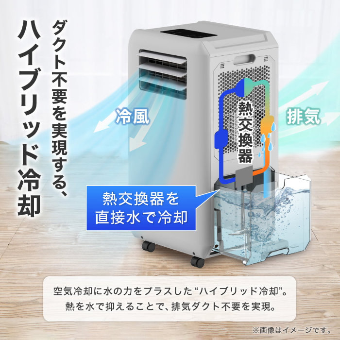 マクスゼン ダクトレスハイブリッド冷却 スポットクーラー DL-SC2601