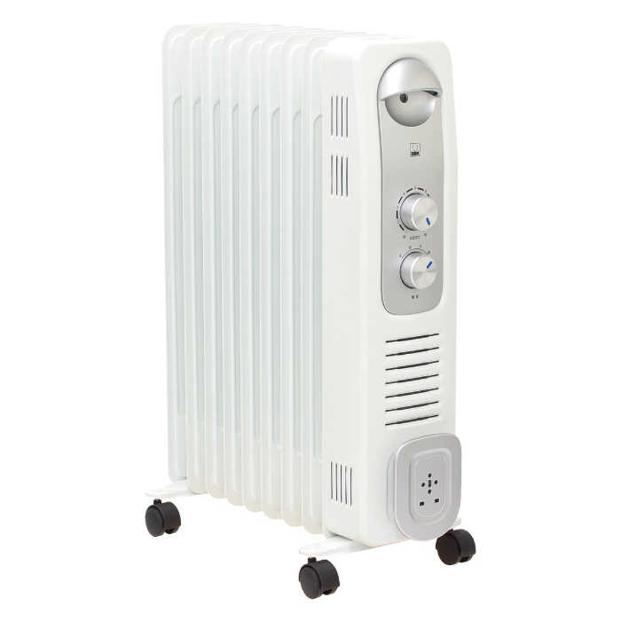 DBK オイルヒーター 3～7畳用 DRC1009WSA ホワイト