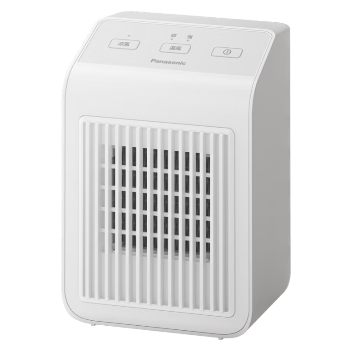 パナソニック セラミックファンヒーター 500W コンパクト 温風機 DS-FB500-W ウォームホワイト