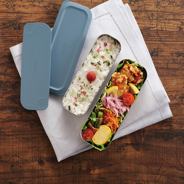 サーモス フレッシュランチボックス 635ml グレーネイビー DSA-605W-GNV 弁当箱