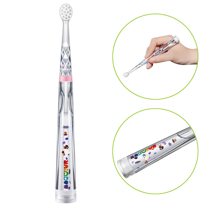 シースター 教育用こども歯ブラシ BabySmile Rainbow E-101P ピンク 【メール便】