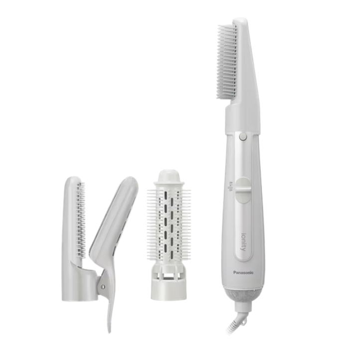 パナソニック カールドライヤー くるくるドライヤー イオニティ ionity ブラシ3種類付属 EH-KE4N-H モダングレー