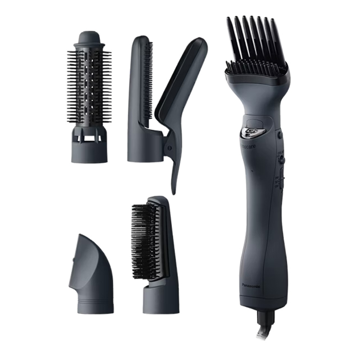 パナソニック エアスタイラー ナノケア アタッチメント5種類 高浸透ナノイー くるくるドライヤー EH-KN0K-K チャコールブラック