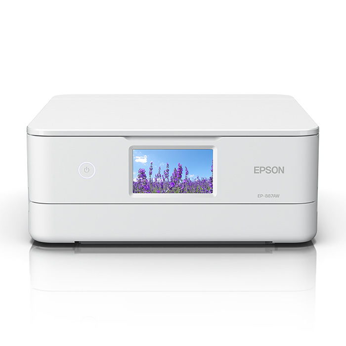エプソン インクジェットプリンター カラリオ A4対応 EP-887AW ホワイト EPSON