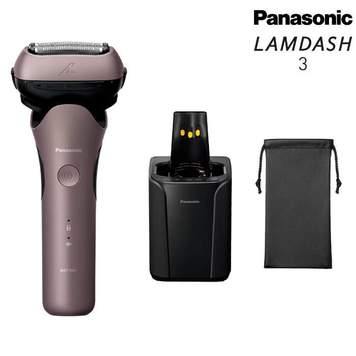 パナソニック メンズシェーバー ラムダッシュ 3枚刃 LAMDASH 3 ES-L382W-N ブラウンゴールド Panasonic