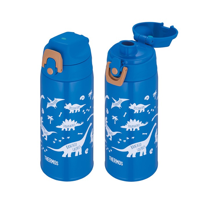 サーモス 真空断熱2ウェイボトル 600ml ブルーブラウン FJJ-602WF-BLBW 水筒 スポーツボトル